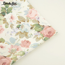 Booksew Sewing Cloth Printed Rose Design 100% Cotton Twill Fabric Bed Sheet Quilting Tecido For Baby DIY Patchwork Scrapbooking 2024 - buy cheap