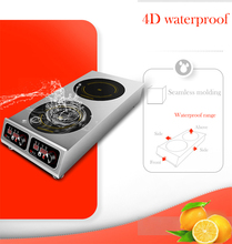 Commercial Induction Cooker Double Stove Induction Cooker High Power 3500w Furnace Noodle Induction Cooking Machine WA-3500-2 2024 - buy cheap
