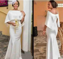 Nigerian Mermaid Bridesmaid Dresses African Summer Country Garden Wedding Party Guest Maid of Honor Gowns Plus Size Custom Made 2024 - buy cheap