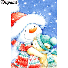 Dispaint-pintura de diamante 5D DIY "Dibujo de muñeco de nieve", bordado de punto de cruz 3D, decoración del hogar A11098 2024 - compra barato