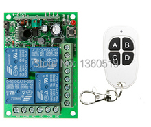Código de aprendizagem DC12V 4CH Branco 4 teclas do Transmissor com Receptor RF Interruptor de Controle Remoto Sem Fio À Prova D' Água teleswitch 2024 - compre barato