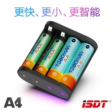Оригинальное зарядное устройство ISDT A4 10 Вт 10500 а AA AAA, интеллектуальное зарядное устройство постоянного тока для батарей 12500 2024 - купить недорого
