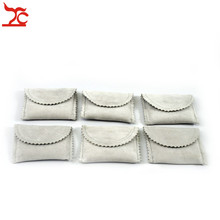 Wholesale 6 Pcs Grey Velvet Mini Pouches Ring Earring Cufflinks Pendant Storage Organizer Gift Bag Jewelry Protection Pounches 2024 - buy cheap