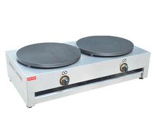 Double Plates Gas Crepe Maker 400mm Double Pancake Maker Commercial Pancake Baking Machine FYA-2.R 2024 - buy cheap