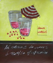 hand-painted oil wall ice drinks home decoration Modern still life  oil painting on canvas 12x16inch mixorde ready to hang 2024 - buy cheap