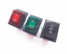 1Pc KCD4 Waterproof Latching Rocker Toggle Switches,Red Green Black 4Pin 2Position, 6Pin 3Position AC250V/16A AC125V/20A 2024 - buy cheap
