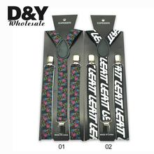 Women Men Unisex Suspenders Braces White Letters Colorful Letters Suspenders Y-shaped Clip On Suspender Elastic Braces Gallus 2024 - buy cheap