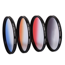Professional Zomei 72mm Gray Red Blue Orange 4in1 Color Gradient ND Filter CameraLens for Canon 600D Nikon Sony Camera Screw 2024 - buy cheap
