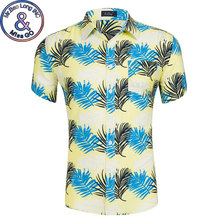 Mens Summer Beach Hawaiian Shirt 2018 Brand Short Sleeve Plus Size Floral Shirt Men Casual Holiday Vacation Tops Chemise Homme 2024 - buy cheap
