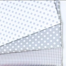 100% cotton twill TEXTILE classic white GRAY dots check fabric for DIY bedding cushion apparel quilting handwork patchwork decor 2024 - buy cheap