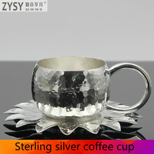 Taza de té de plata 999 de alta calidad, juego de té para la oficina, Kung Fu, regalo para familia y amigos 2024 - compra barato