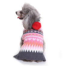 New Autumn/winter Wool Dog Sweater Simple Christmas Knitting Sweater with Cap for Medium and Big Pet Dog Clothes (pink) 2024 - buy cheap