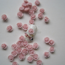 CF4-2 30pcs Cute Ceramic Light Pink Flower Shape Nail Art Decoration Outlooking 2024 - buy cheap