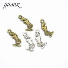 40 шт., металлическая подвеска YuenZ, сделай сам, ожерелье, ювелирные изделия ручной работы 20*9 мм D782 2024 - купить недорого