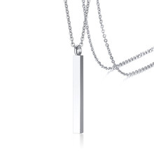 ZORCVENS Hollow Cubic Column Cremation Memorial Keepsake Necklace for Women Men Never Fade Stainless Steel Pendant Necklace 2024 - buy cheap