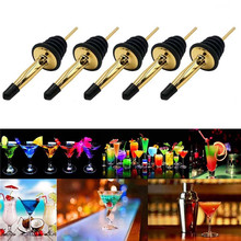 Gold Stainless Steel Wine Pourers Liquor High Quality Liquor Pour Spouts with Cap Covers Leakproof Design for Bars, Clubs 2024 - buy cheap