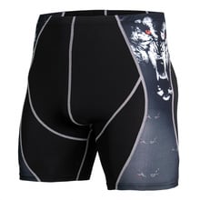 Pantalones cortos deportivos para Hombre, ropa interior de compresión con estampado 3D, secado rápido, para gimnasio, de verano 2024 - compra barato