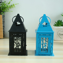 Garden Wrought Iron Wind Lamp Candlestick Creative Simple Two-Color Wedding Home Decoration Ornaments 2024 - buy cheap