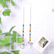 Prismas de candelabro de cristal chakra, peças pingentes do arco-íris, 2 peças 2024 - compre barato