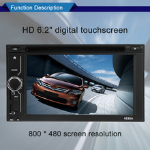 Universal 6.2"  2 Din HD Car Stereo DVD/USB/SD Player Beautiful UI Multimedia GPS Navigation Bluetooth Radio Entertainment 2024 - buy cheap