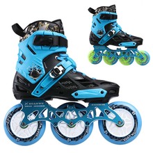 Professional Inline Skates Roller Skating Shoes 4*80 Or 3*110mm Changeable Slalom Speed Patines Free Skating Racing Skates 2024 - buy cheap