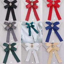 Fashion DIY Fabric Bow Brooches For Women Neck Tie Pins Party Wedding Large Ribbon Brooch Jewelry Clothing Accessories Gifts 2024 - buy cheap