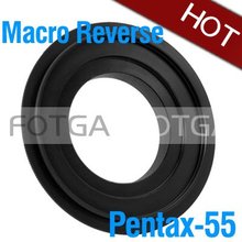 wholesale Fotga 55mm Macro Reverse Adapter Ring For Pentax K110d K-M KM K10D K20D K200D K100D Camera Body 2024 - buy cheap