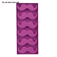 Molde de silicona de bigote 3D para decoración de pasteles, Sugarcraft, Chocolate, hacer dulces, pasta de goma de resina, álbum de recortes, F0842 2024 - compra barato