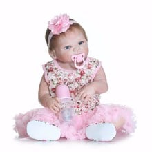 23"Reborn babies Full silicone bebe alive realistic fake infant bebe dolls fashion lifelike classic bonecas brinquedos gift 2024 - buy cheap