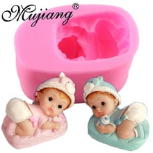 Mujiang Cute Baby Soap Silicone Mold 3D Cake Decoration Cookie Chocolate Candy Mold Kitchen Baking Tools 2024 - buy cheap