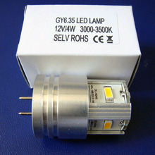 Высококачественные светодиодные лампы 12 В 4 Вт GY6.35, светодиодные лампы GY6.35, светодиодная лампа GY6, бесплатная доставка, 10 шт./лот 2024 - купить недорого