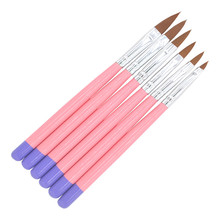 6Pcs/Pack Nail Brush Set UV Gel Acrylic Pupple Nail Brush Pen For Nail Art, Manicure Pedicure Tool 30 2024 - buy cheap