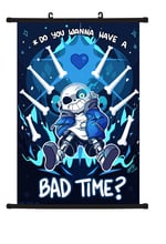 Undertale-decoración del hogar de Anime japonés, lienzo enrollable de pared, 40x60CM, regalos 2024 - compra barato