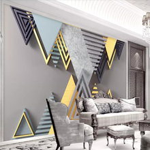 Papel tapiz decorativo 3D para pared, mosaico de mármol geométrico simple moderno para TV 2024 - compra barato