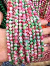 8mm rosa kunzite chalcedônia redonda solta contas de jóias que fazem o design 15' 2024 - compre barato
