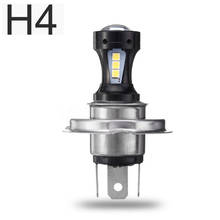H4 мотоцикл 3030 светодиодный Hi-Lo луч головной светильник лампа 6500K DC12V-24V 2024 - купить недорого