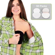 100 pcs Verão Desodorantes Kit 50 Packs Almofadas Nas Axilas Suor Absorvente Descartável Anti Transpiração Pads Axila Adesivo Remendo Mulheres 2024 - compre barato