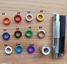 Conjunto de ferramentas para perfuração de ilhós, 10mm + 100 conjuntos, 10mm, ilhós de couro, artesanato, roupas, anilha de ilhós, anilha com lavador 2024 - compre barato