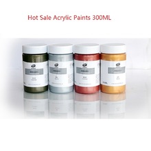 300ml Acrylic Paints Gold Silver Fabric Textile Wall Painting Hand-painted Paint DIY Paintt Base Color Drawing Supplies Couplet 2024 - buy cheap