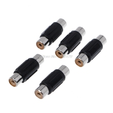 5pcs RCA to RCA Jack Connector female Jack to Jack RCA Straight Adapter Audio Video Socket Wholesale&DropShip 2024 - buy cheap