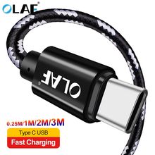 OLAF USB C Cable 1M 2M 3M Fast Charging Type-C USB 2.1A Data Cord cable For Samsung S9 pocophone F1 Mobile Phone Charger Cables 2024 - buy cheap