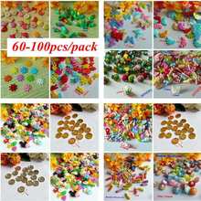 Random Mixed 60-100PCS Mix Shape Lots Colors DIY Scrapbooking Cartoon Buttons Plastic Buttons Children's Garment Sewing Notions 2024 - buy cheap