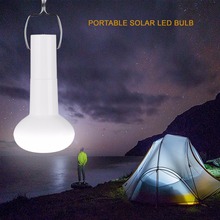 Lâmpada led portátil de energia solar, luz branca, para caminhadas, pesca, acampamento, barraca, iluminação para ambientes externos 2024 - compre barato