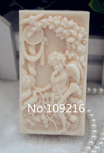Atacado!!! 1 pçs anjo com pássaros (zx109) artesanal sabão molde artesanato diy silicone molde 2024 - compre barato