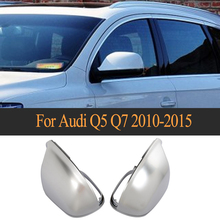 Matt Chrome Rearview Mirror Covers Caps for Audi Q5 2009 - 2015 Q7 2009 - 2017 Side View Protection Cap Shell ABS 2024 - buy cheap