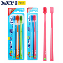 Dr.Ray-cepillo de dientes ecológico de 0,01mm, supersuaves cerdas de dientes, cabezal pequeño, protección ambiental, cepillo de dientes de viaje 2024 - compra barato