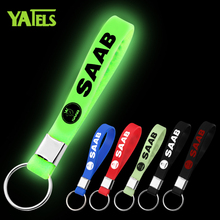 Car Sticker Luminous Silicone Emblem Badge Car Key Ring for Saab 9000 900 428 03-10 9-3 9-5 93 95 Car Styling Auto Accessories 2024 - buy cheap