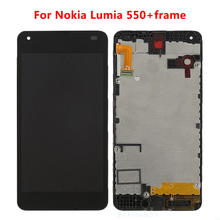 Для Nokia Lumia 550 RM-1127 ЖК-дисплей Дисплей + Сенсорный экран планшета Ассамблеи + рамка Запчасти для авто 2024 - купить недорого
