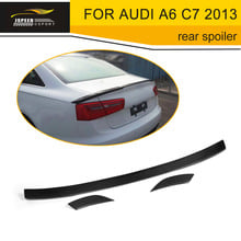 Carbon Fiber Rear boot lip Spoiler, Trunk Lip For Audi A6 C7 Facelift 2013 2024 - buy cheap