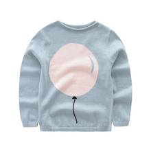 Детский вязаный свитер для девочек, осенне-зимний Повседневный свитер для малышей, детская вязаная одежда 2024 - купить недорого